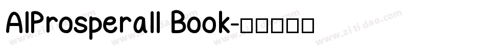 AIProsperaII Book字体转换